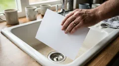 When I Leave Home, I Put a Glass and Paper in the Sink — A Simple but Smart Habit